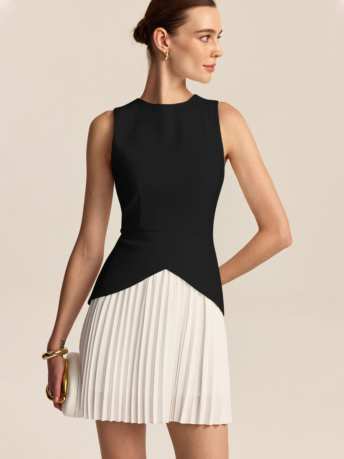 Nancy™ | Mini Dress | BlackandWhite / XS | Toronty Ottawa