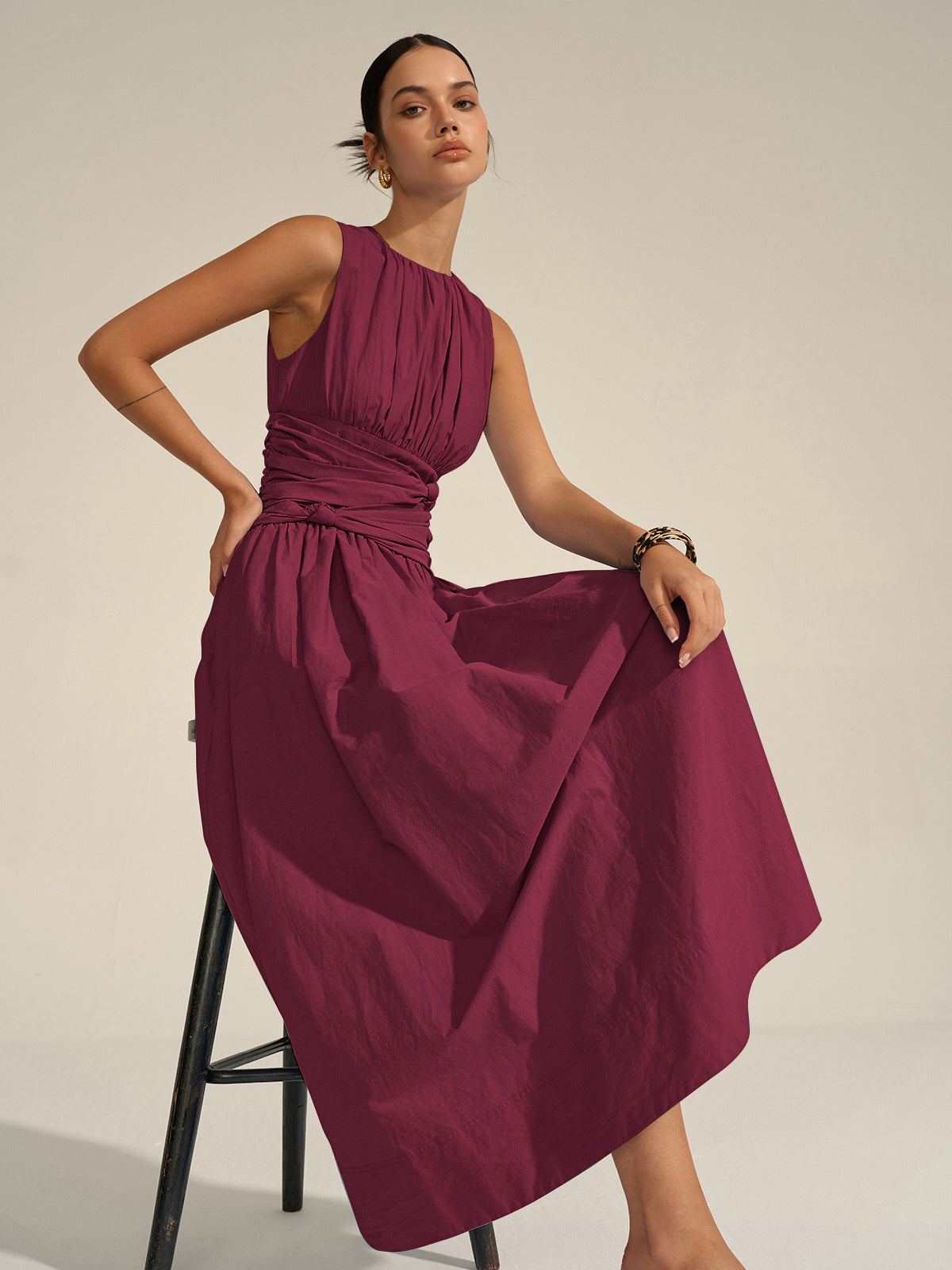 Ruchad™ | Maxi Dress | Burgundy / XS | Toronty Ottawa