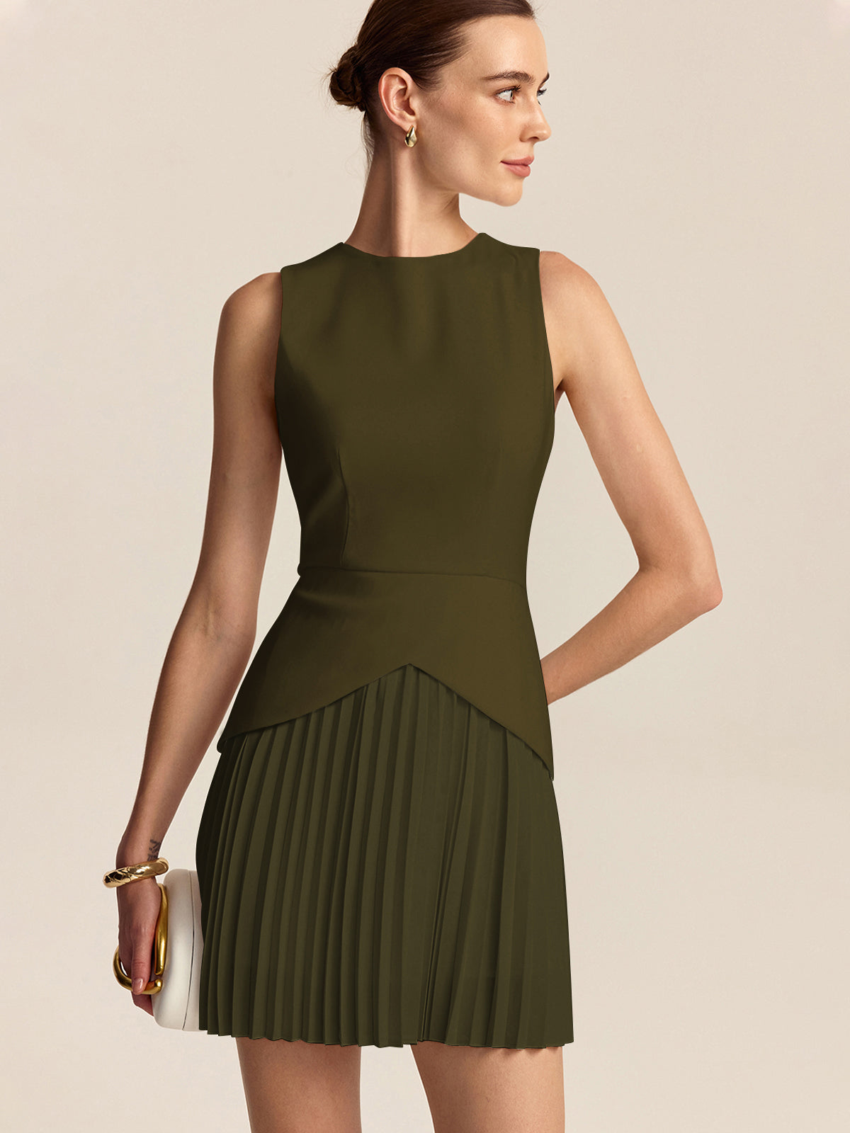 Nancy™ | Mini Dress | ArmyGreen / XS | Toronty Ottawa