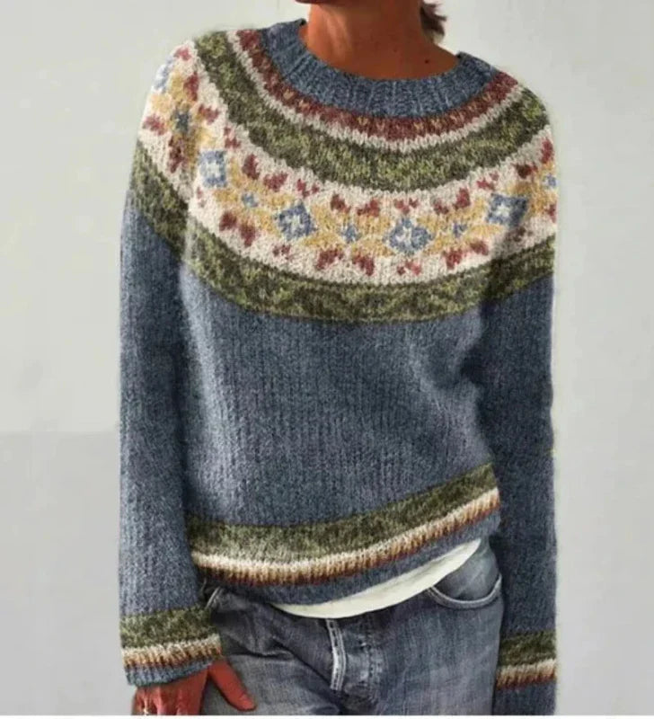 Yasmine™ | Autumn Sweater | Gray / Stars / S | Toronty Ottawa