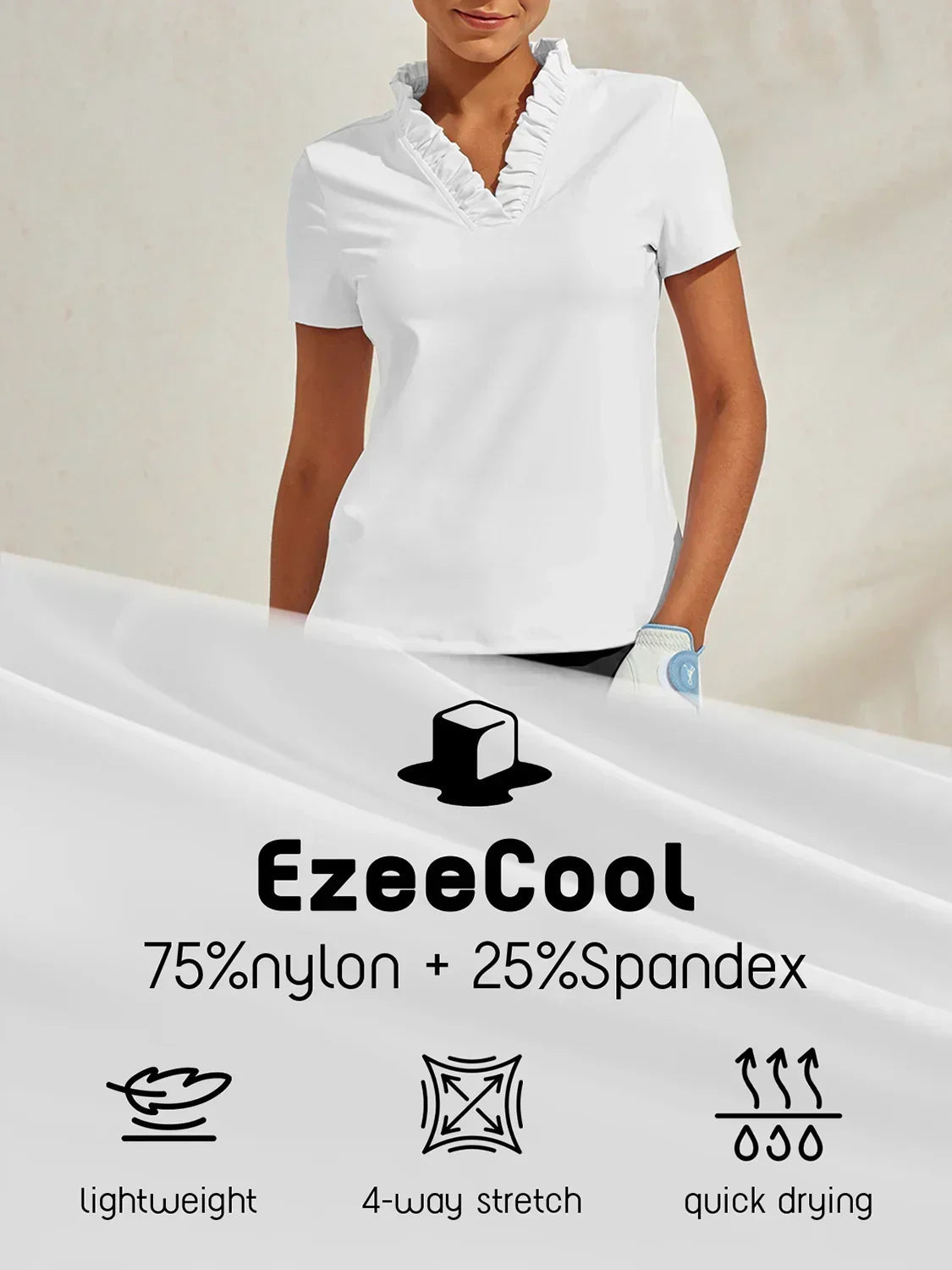BreezeLuxe™ | V-Neck Polo | Black / S | Toronty Ottawa