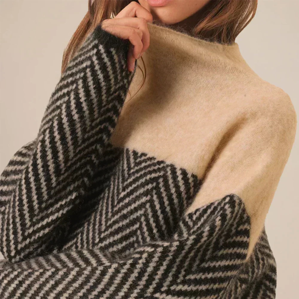 Olivia™ | Turtleneck Sweater | Beige / XS | Toronty Ottawa