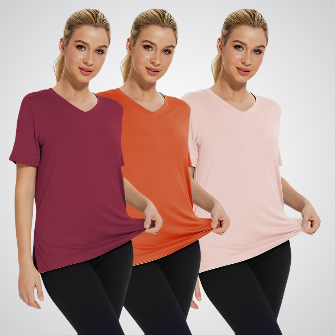 MiraLuxe™ | Casual Loose | Wine Red/ Dust Red/ Apricot / S | Toronty Ottawa