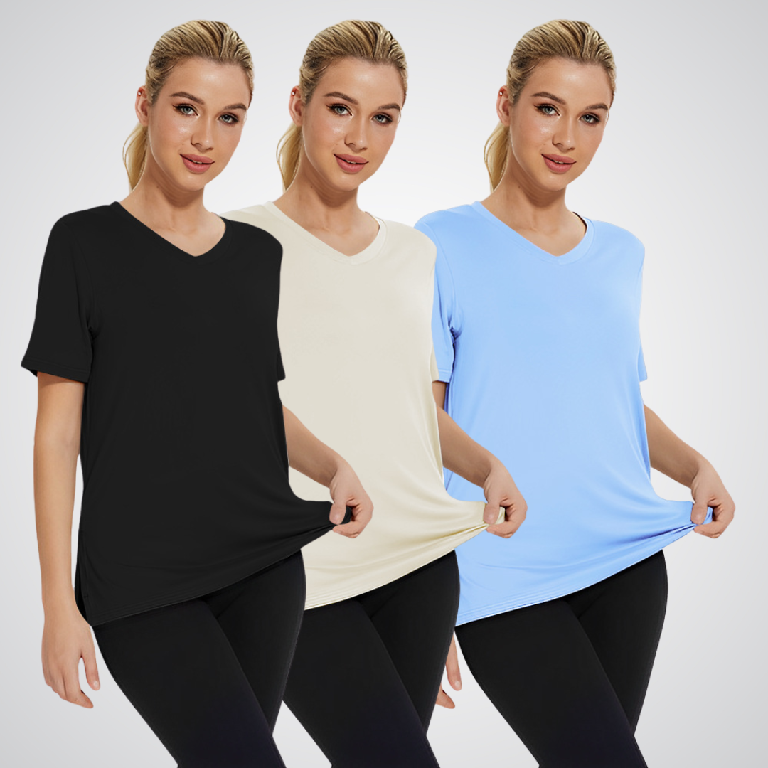 MiraLuxe™ | Casual Loose | Black/ Off-White/ Light Blue / S | Toronty Ottawa