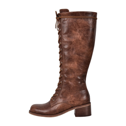 Lace-up Mid-calf Men's Boot