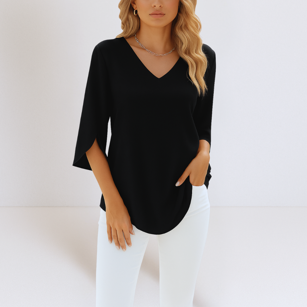 Celestia Breeze™ | Elegant Blouse | Black / S | Toronty Ottawa