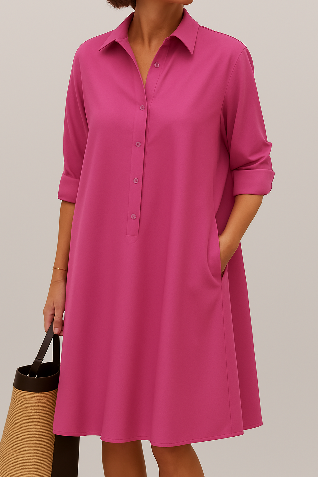Claire™ | Everyday Shirt | Dark Pink / S | Toronty Ottawa