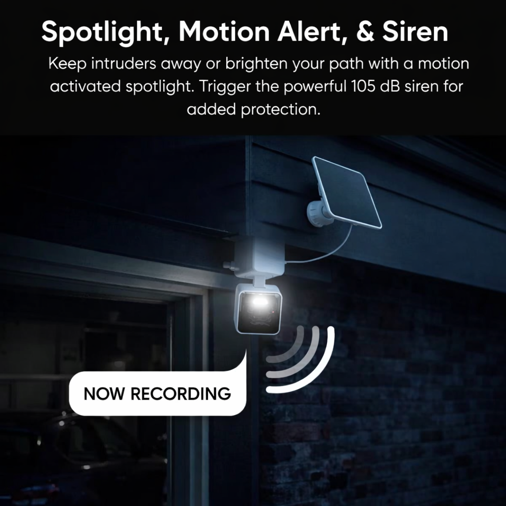 Alden Solar Security Camera Light