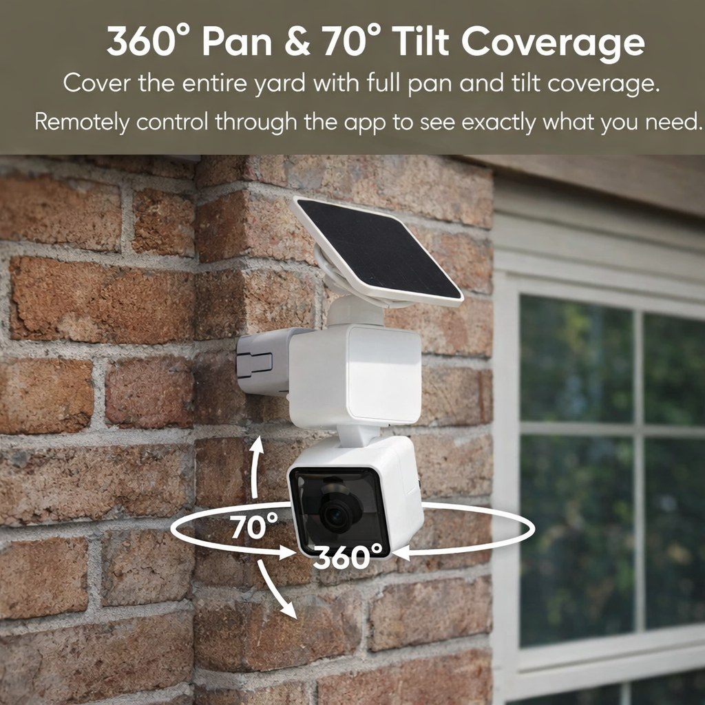 Alden Solar Security Camera Light