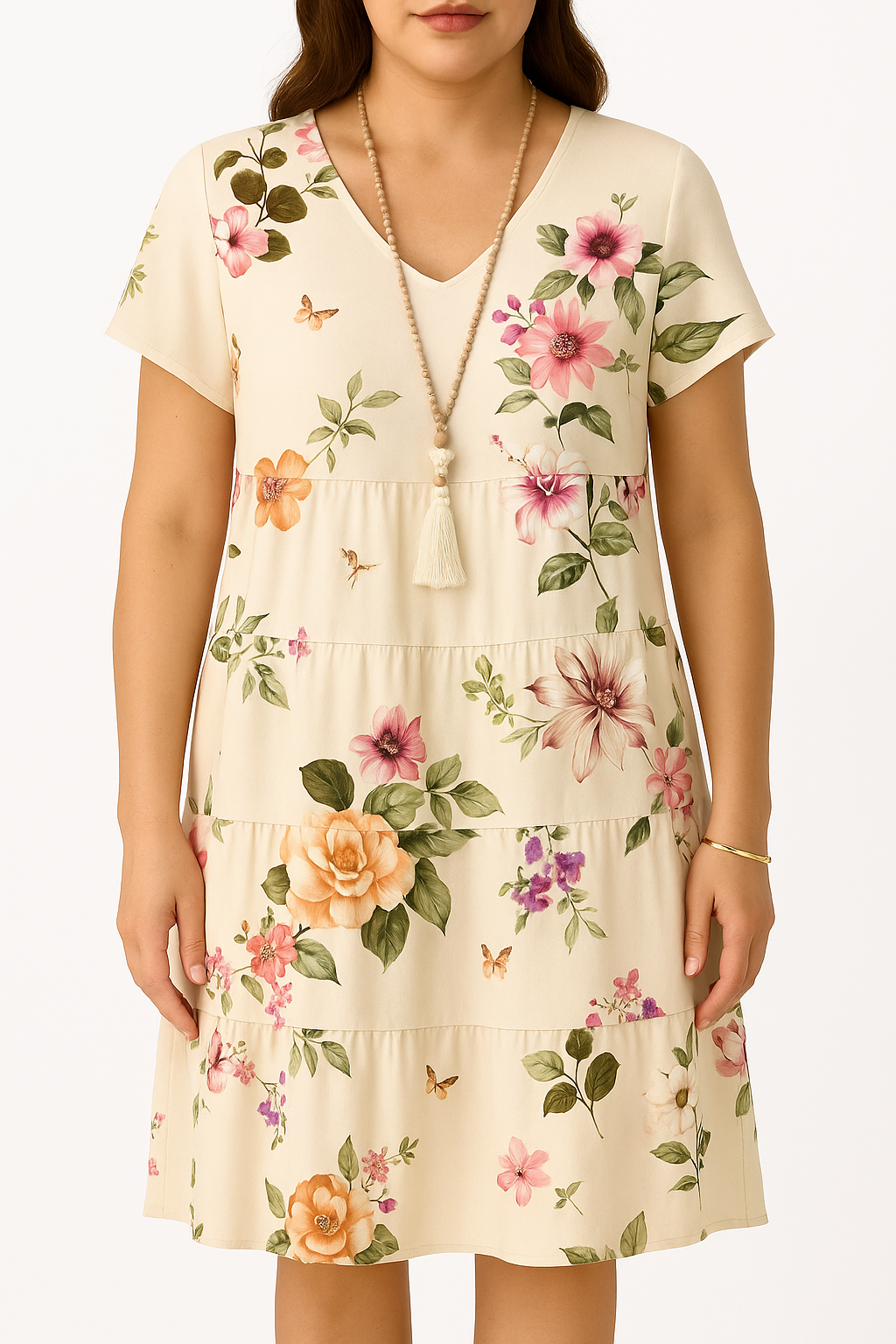 Elena™ | Casual Dress | Beige / S | Toronty Ottawa