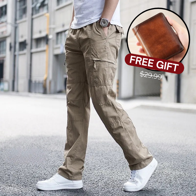 Oakridge™ | Cargo Pants | S l 30-32 / Khaki / FREE Leather Wallet ($29.99 Value) | Toronty Ottawa