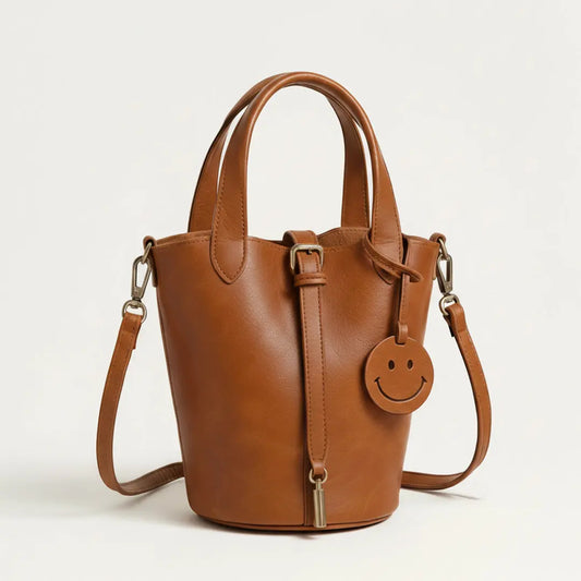 Nora Modern Leather Smile Bag