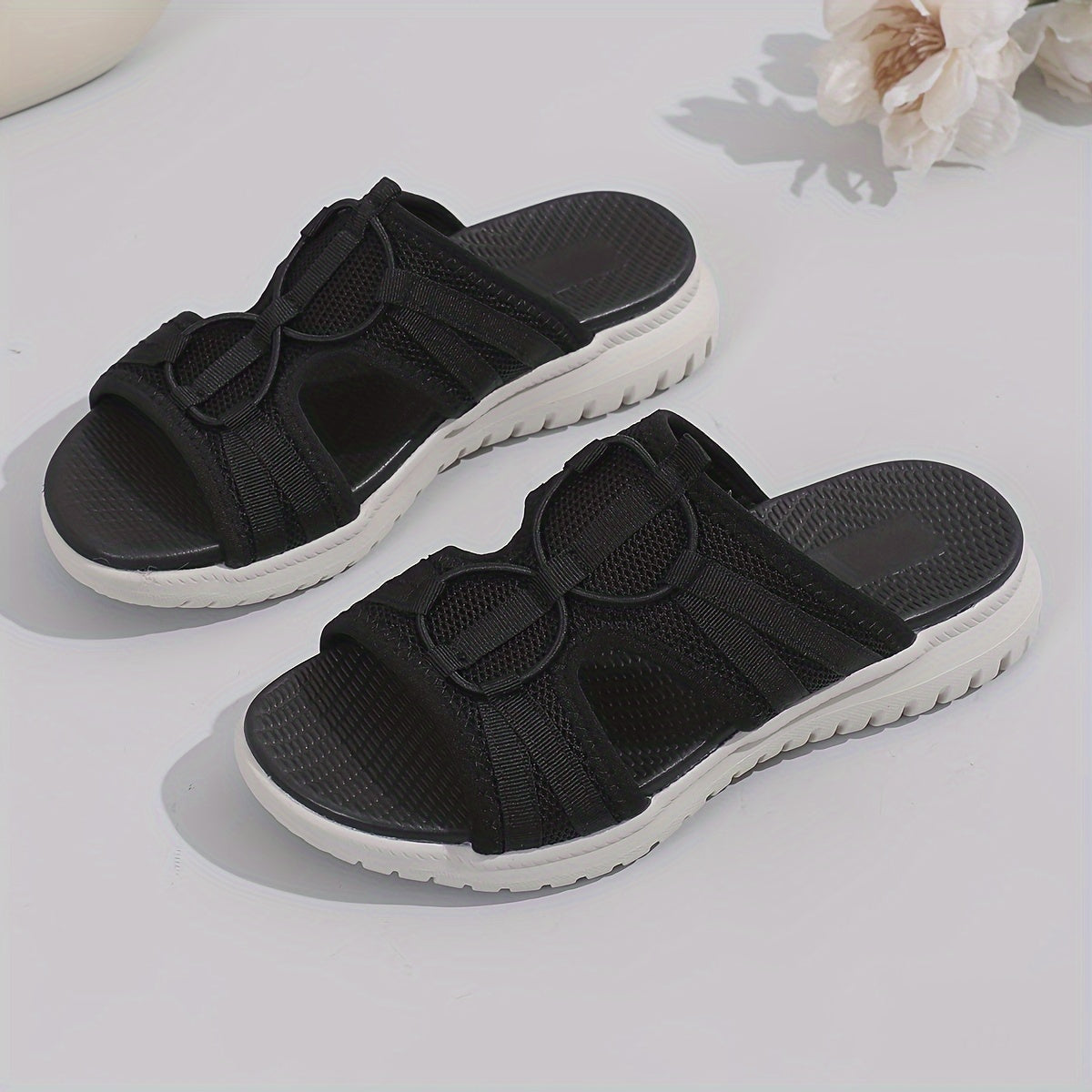 LunaraFlex™ | Comfort Sandals | Black / 5 | Toronty Ottawa