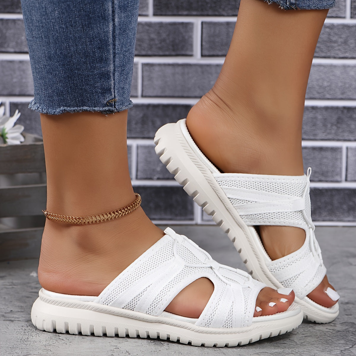 LunaraFlex™ | Comfort Sandals | White / 5 | Toronty Ottawa