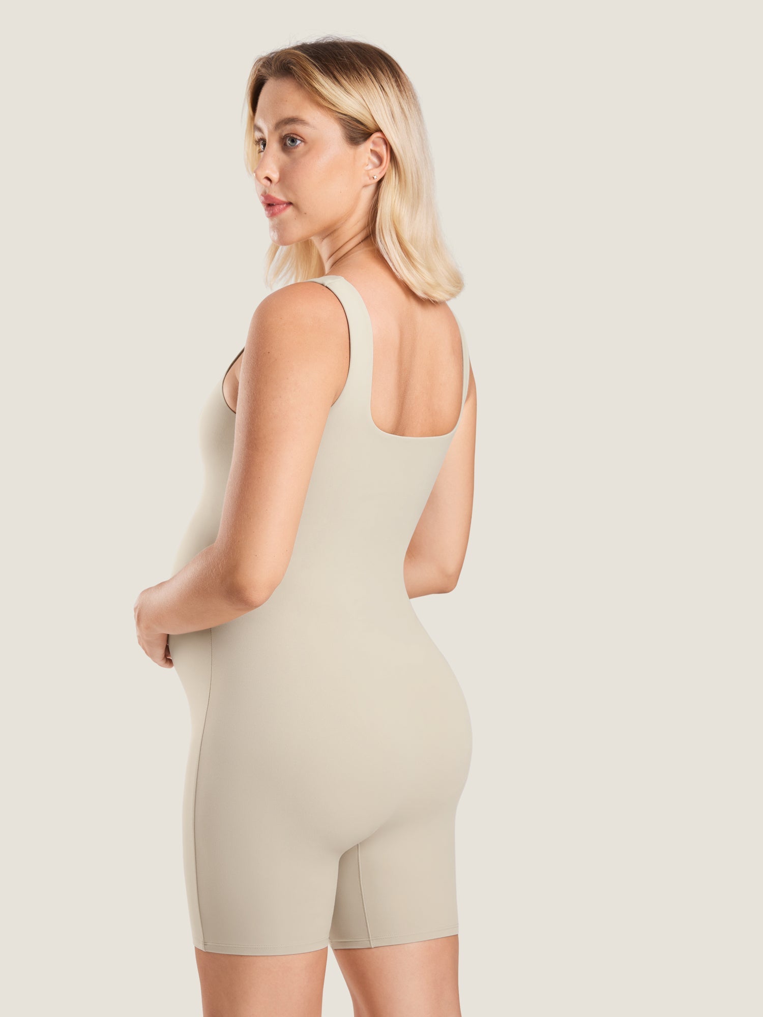 BellyBloom™ | Maternity Romper | Brown Purple / M | Toronty Ottawa