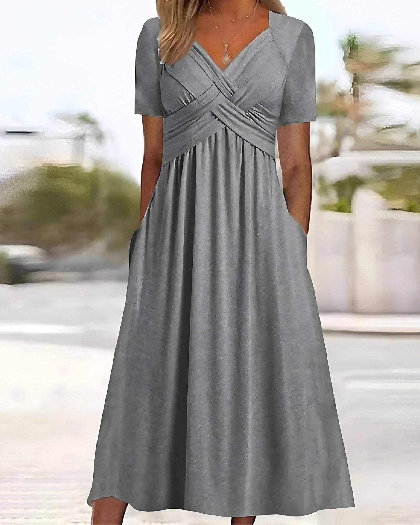 Lena™ | Elegance Dress | Grey / S | Toronty Ottawa