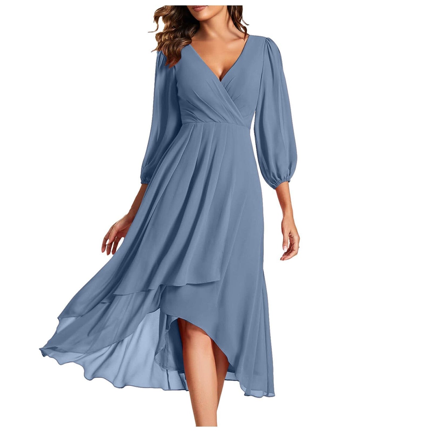 Vivienne™ | Elegant Dress | Blue / S | Toronty Ottawa