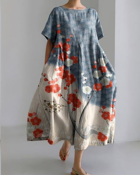 Sophie™ | Maxi Dress | Blue/ Beige / XS | Toronty Ottawa