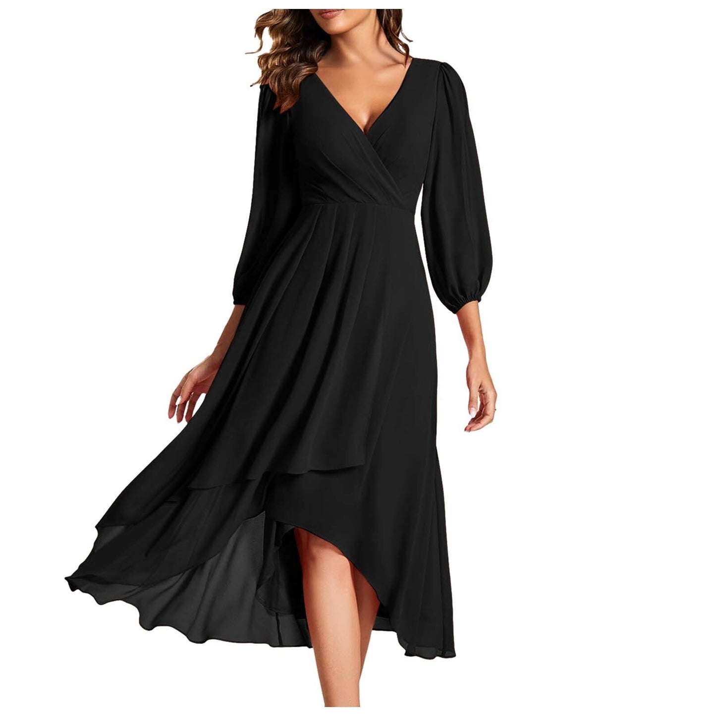 Vivienne™ | Elegant Dress | Black / S | Toronty Ottawa