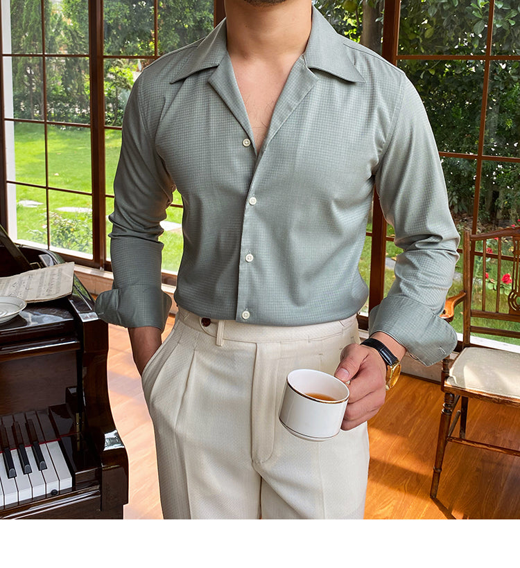 Bramley™ | Houndstooth Shirt | Green / S(US) | Toronty Ottawa