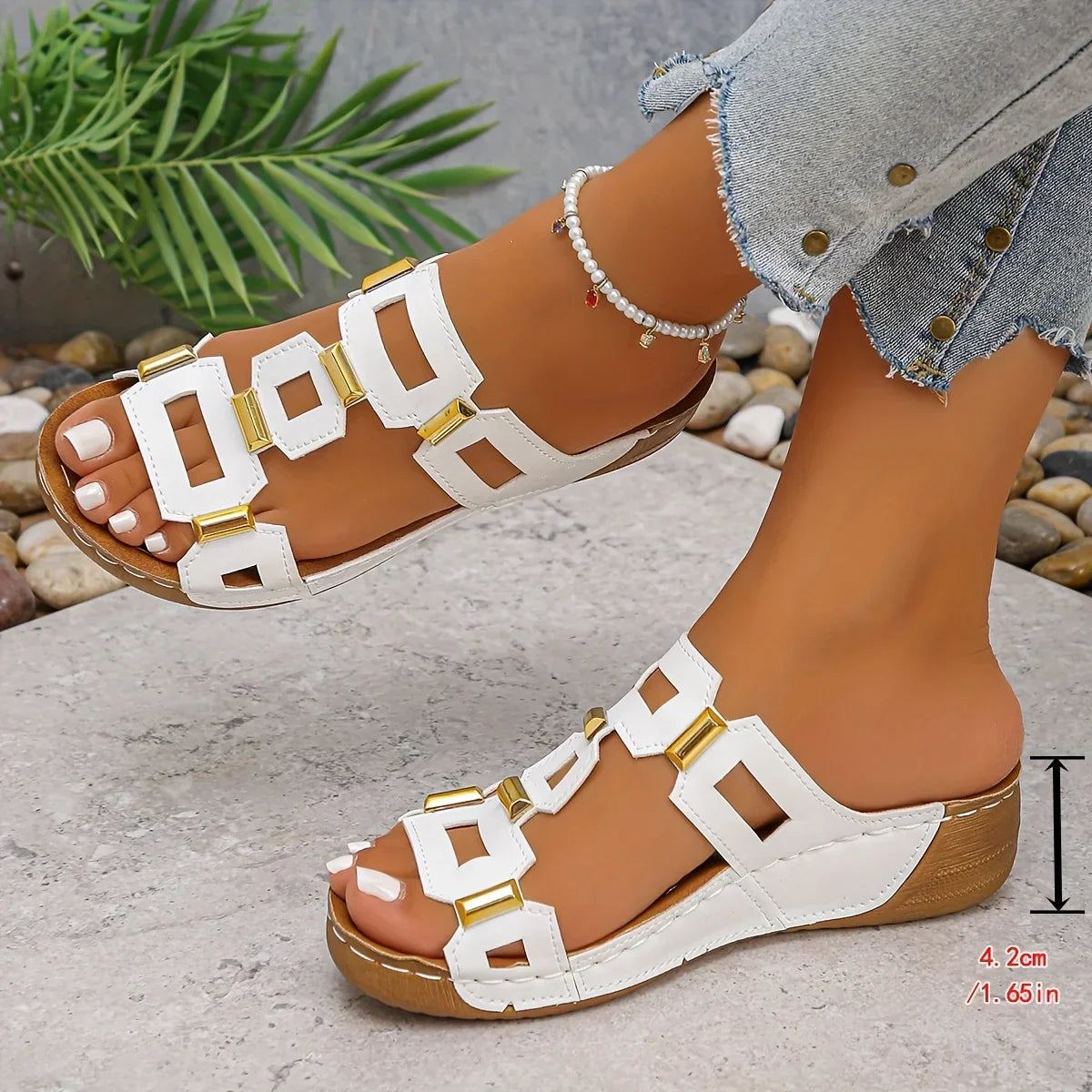 OrthoStride™ | Comfort Sandal | White / 5 | Toronty Ottawa