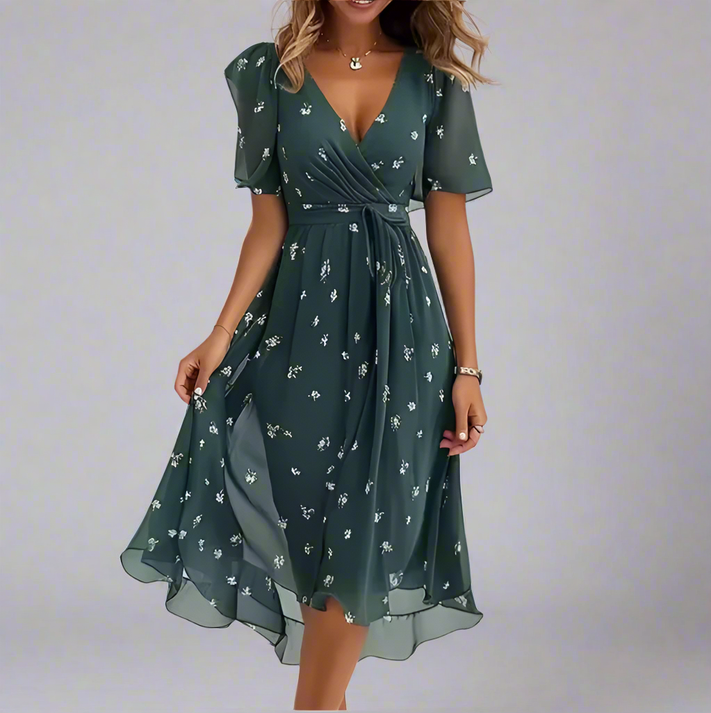 Aisling™ | Elegant Dress | Green / S | Toronty Ottawa