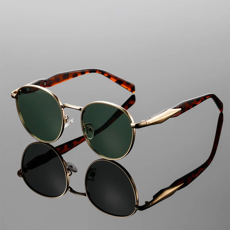 Solace Aviator™ | Shades | Amber Gradient with Green Lenses | Toronty Ottawa