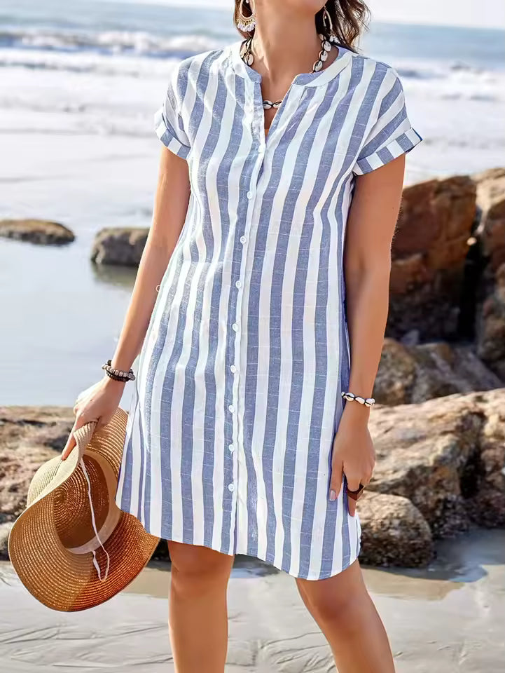 Marina™ | Stripe Shirt | Coastal Blue Stripe / S | Toronty Ottawa