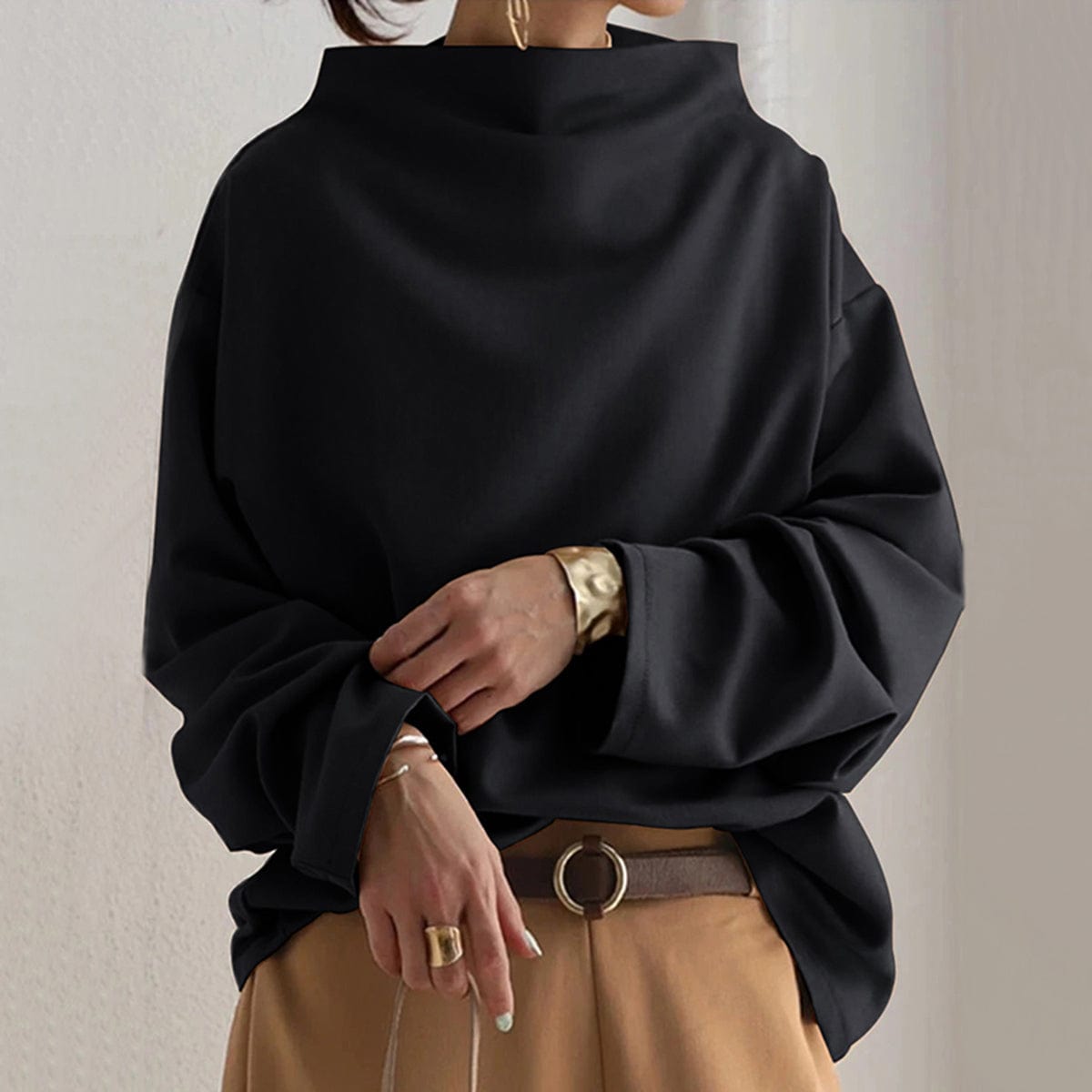 Eliana™ | Neck Sweater | Black / S | Toronty Ottawa