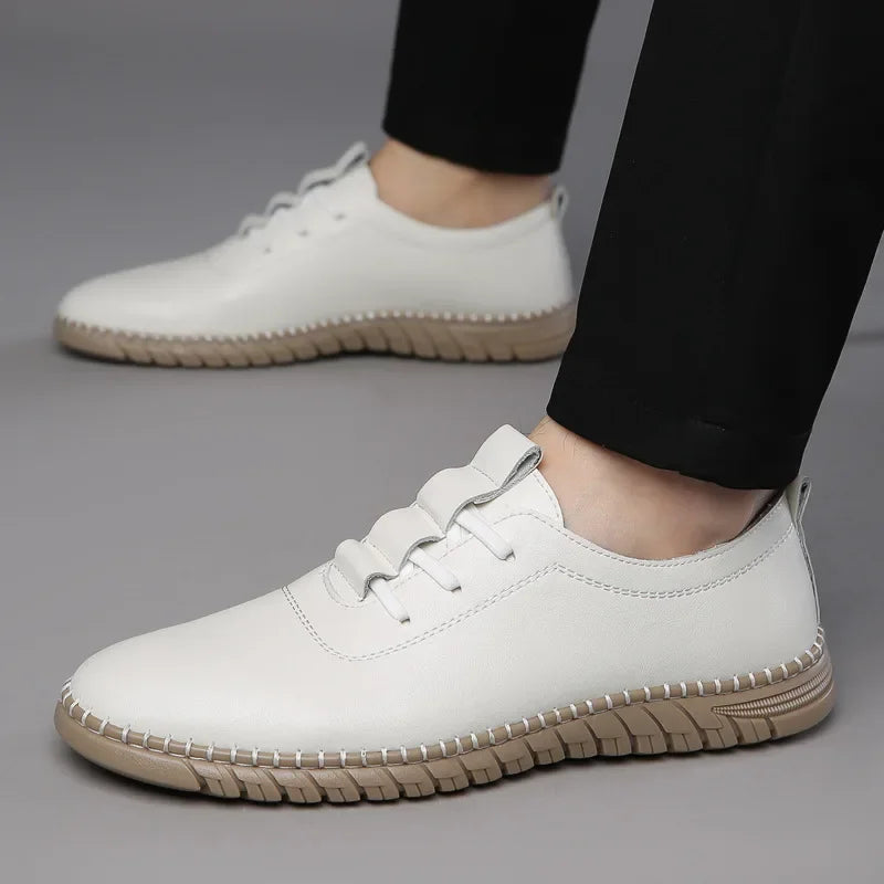 Brunello Classic™ | Leather Sneakers | White / 6 | Toronty Ottawa