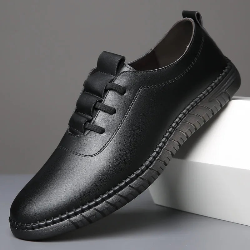 Brunello Classic™ | Leather Sneakers | Black / 6 | Toronty Ottawa
