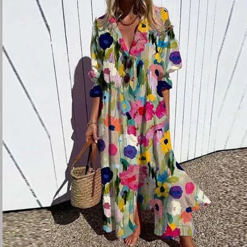 Charlotte™ | Floral Dress | Multi Colour 1 / S | Toronty Ottawa