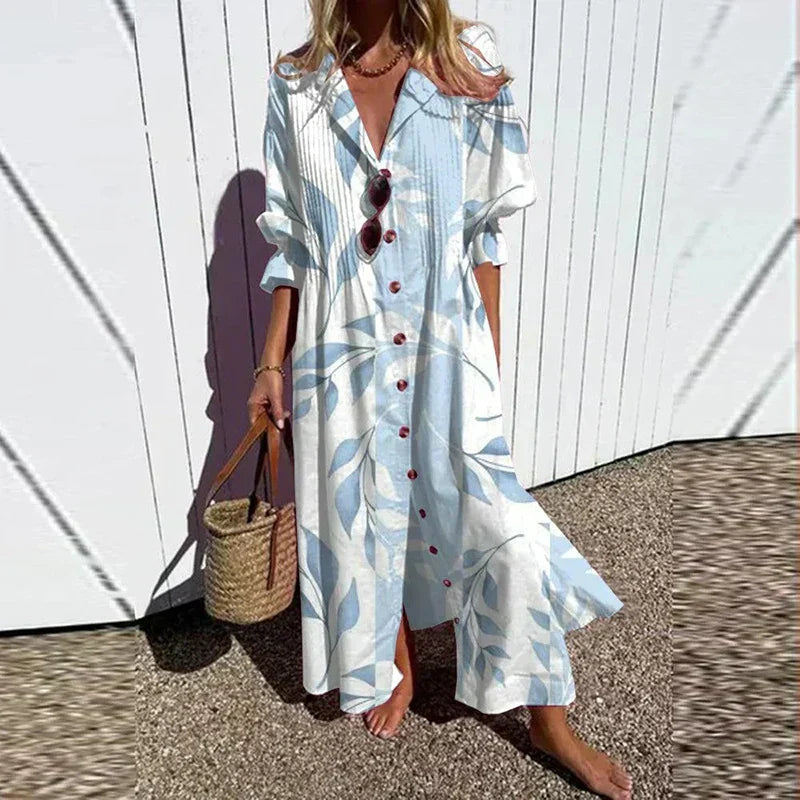 Charlotte™ | Floral Dress | Light Blue / S | Toronty Ottawa
