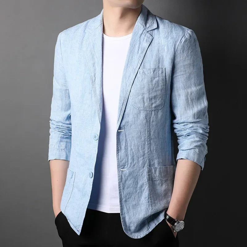 Vibe™ | Linen Blazer | Sky Blue / XS | Toronty Ottawa