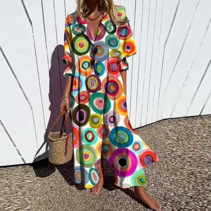 Charlotte™ | Floral Dress | Multi Colour 2 / S | Toronty Ottawa