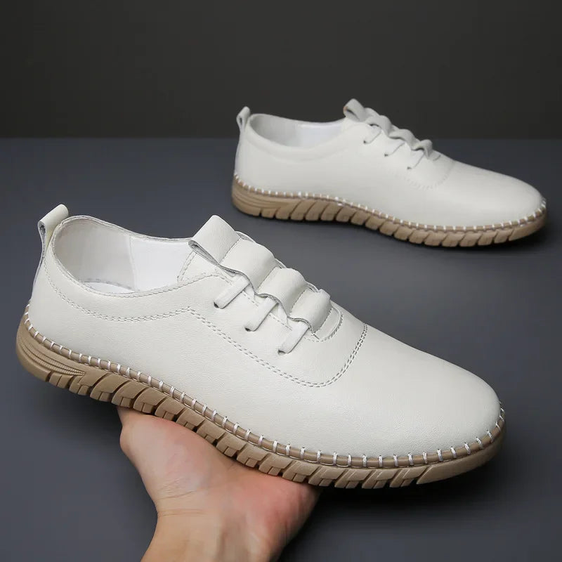 Brunello Classic™ | Leather Sneakers | White / 6 | Toronty Ottawa