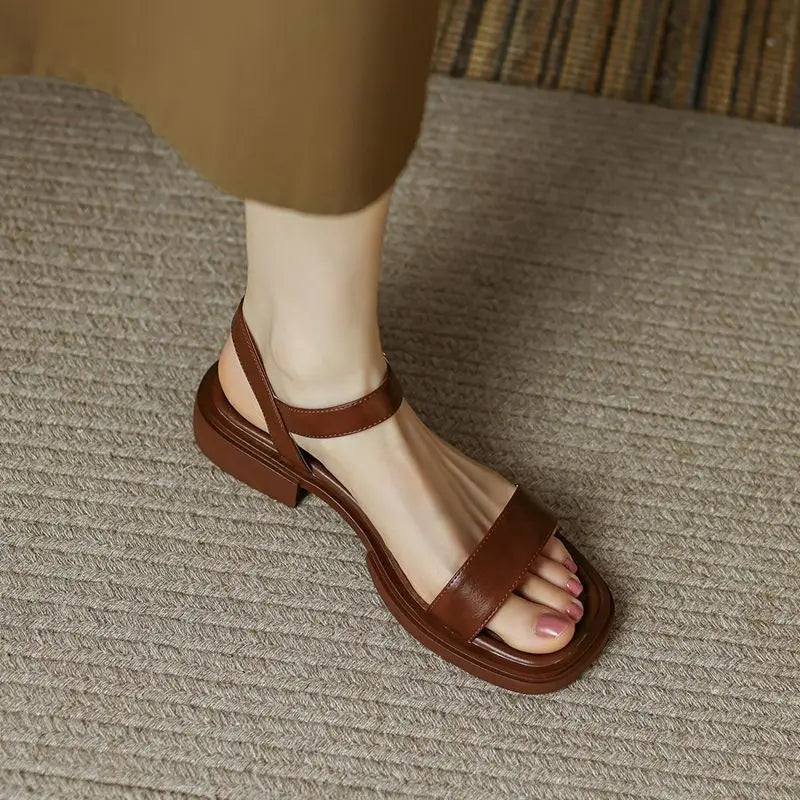 Paige™ | Strap Sandals | Brown / 3-3.5 | Toronty Ottawa