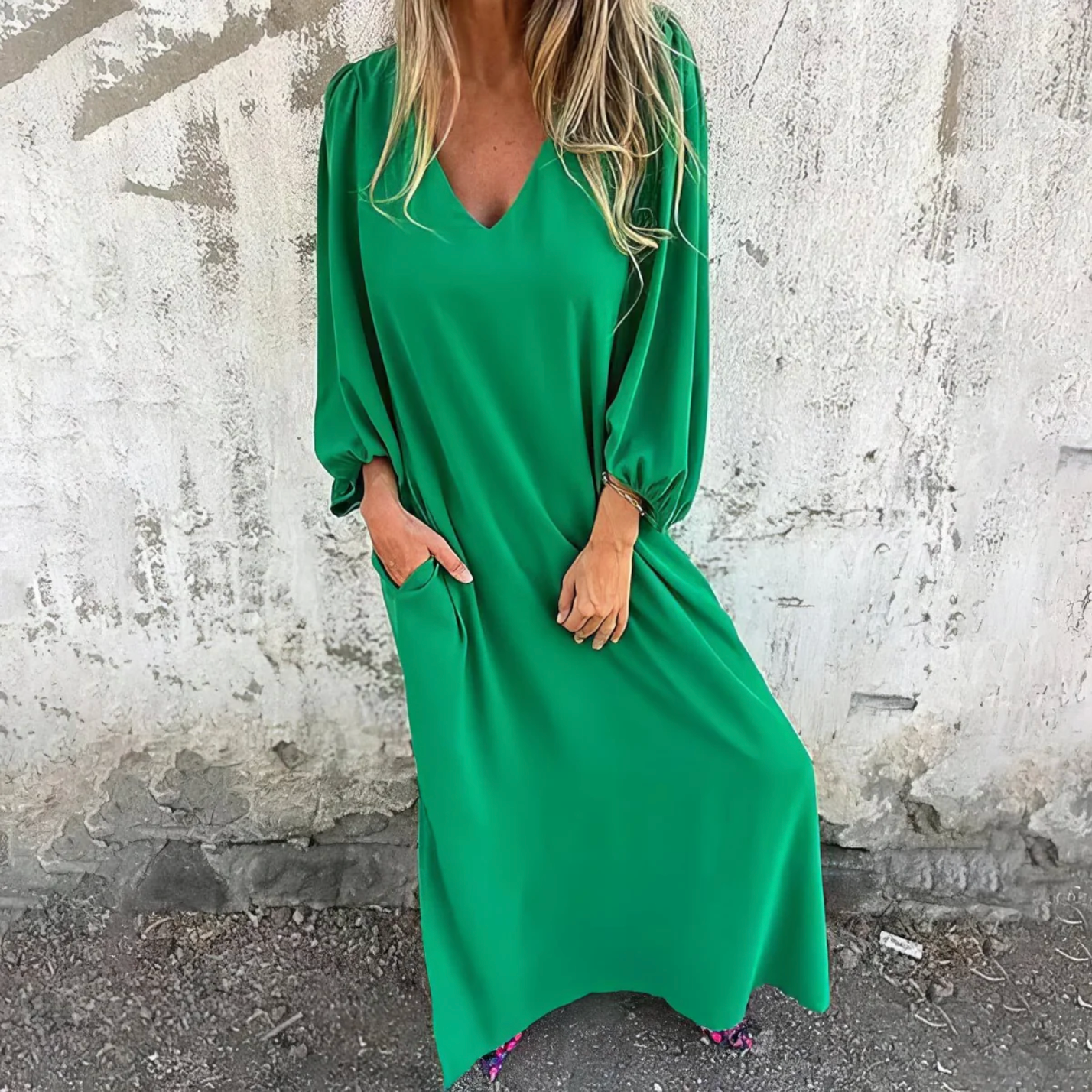 Elise™ | Casual Dress | Green / S | Toronty Ottawa