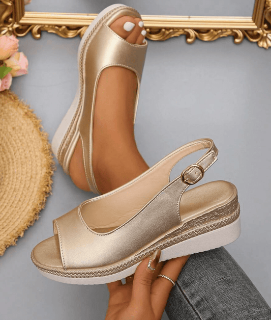 Solevera™ | Espadrille Sandals | Gold / 5 | Toronty Ottawa