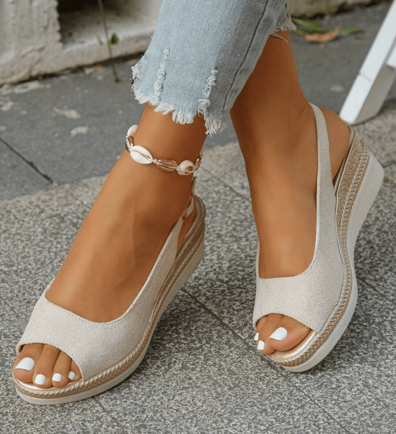 Solevera™ | Espadrille Sandals | Gold / 5 | Toronty Ottawa