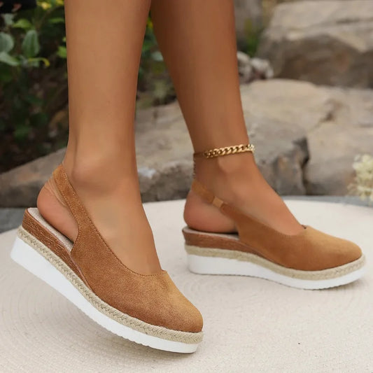 OrthaLuxe™ Sandals™ | Orthopedic Support | Khaki / 5 | Toronty Ottawa