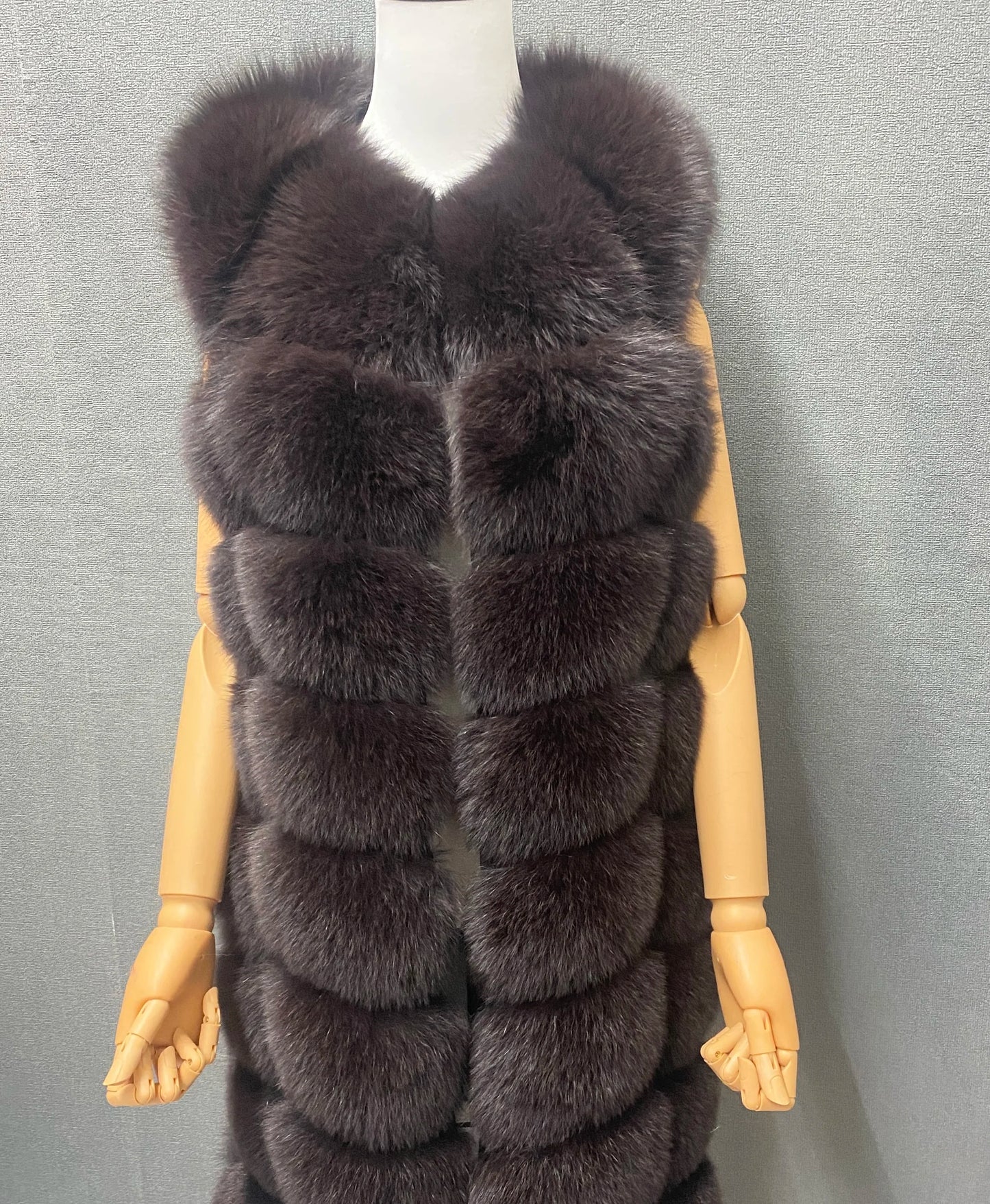 Seraphine Luxe Fox Fur & Cashmere Coat