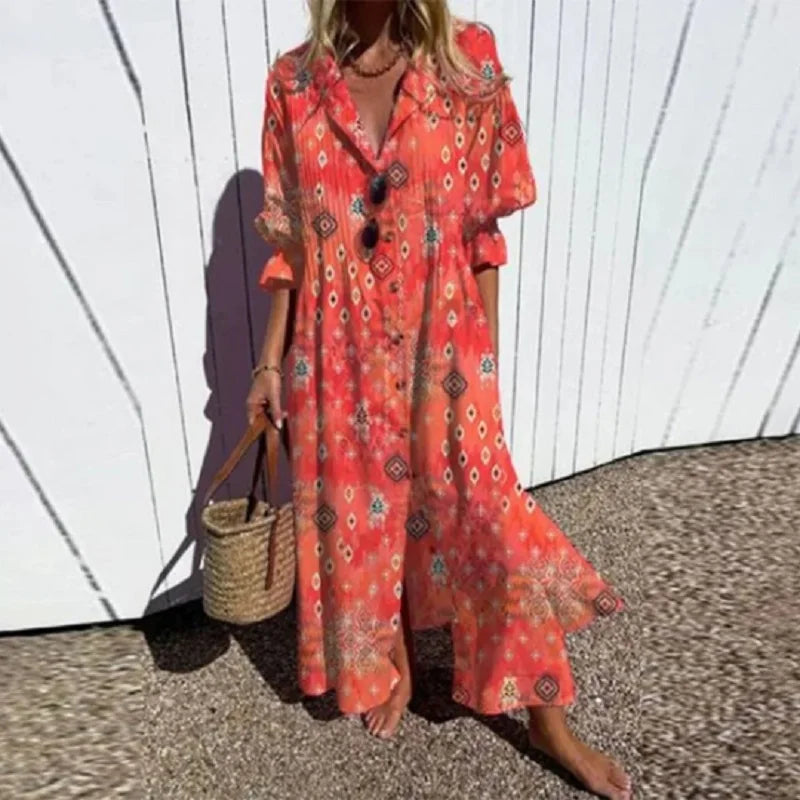 Charlotte™ | Floral Dress | Red / S | Toronty Ottawa
