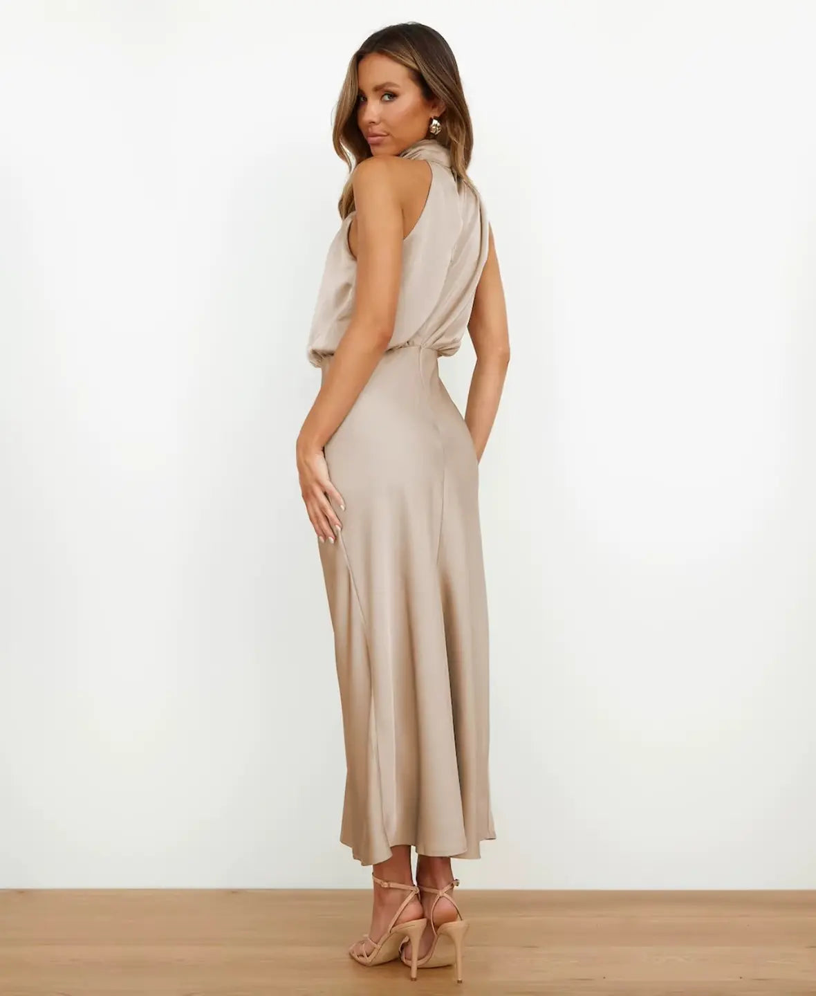 Nadine™ | Midi Dress | Apricot / S | Toronty Ottawa
