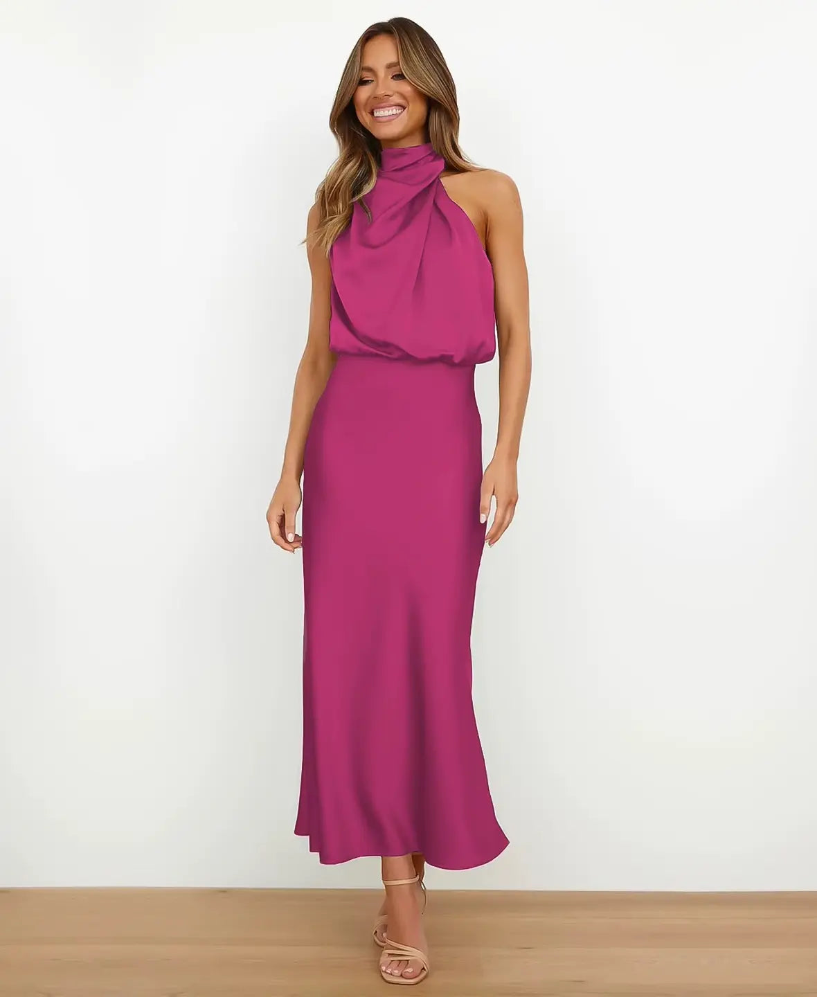 Nadine™ | Midi Dress | Apricot / S | Toronty Ottawa