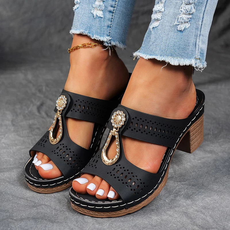 VivaraLift™ | Orthopedic Sandals | Black / 5 | Toronty Ottawa