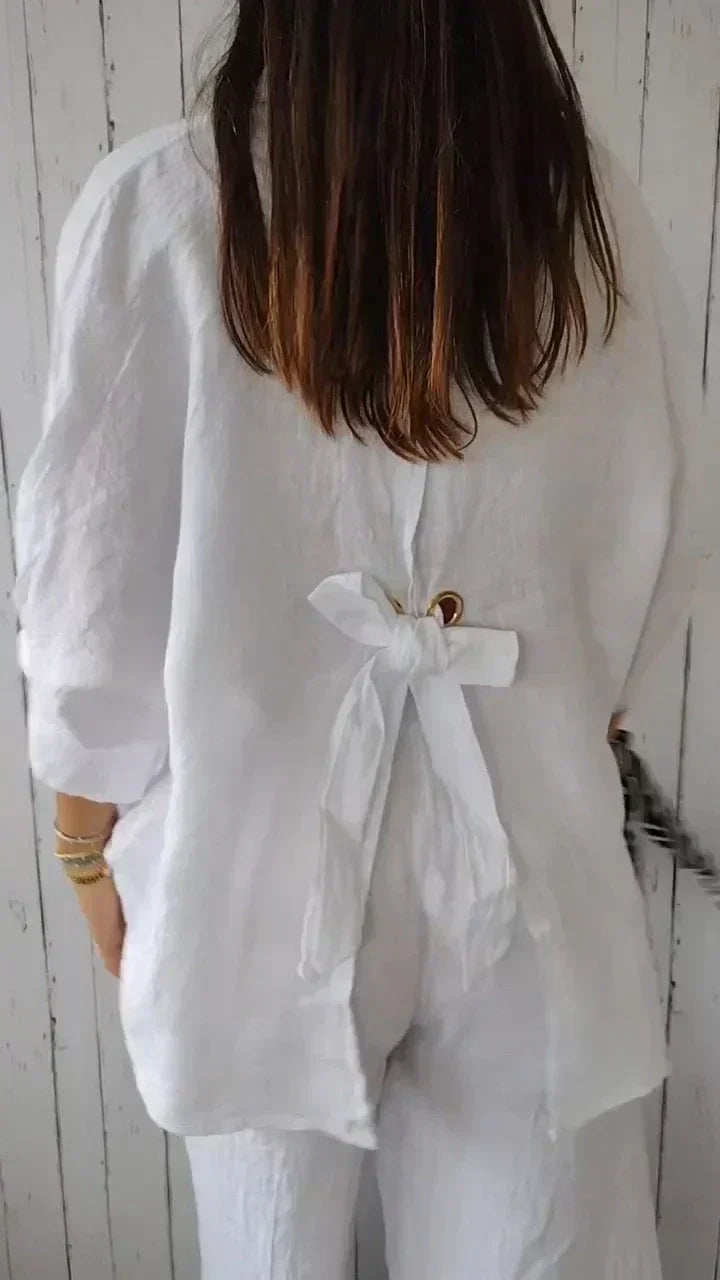 Hannah™ | Button-Up Shirt | Blue / S | Toronty Ottawa