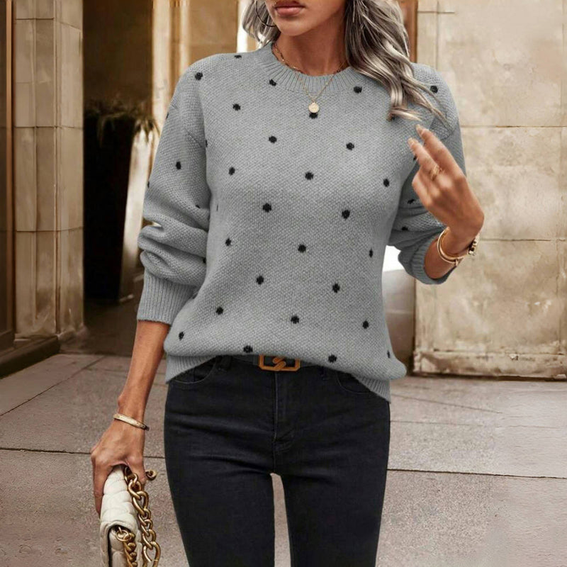 Nina™ | Knitted Sweater | Grey / S (8-10) | Toronty Ottawa