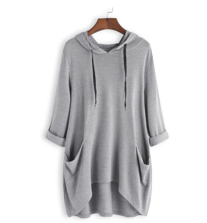 Nika™ | Oversized Hooded | Grey / UK 10 (S) | Toronty Ottawa
