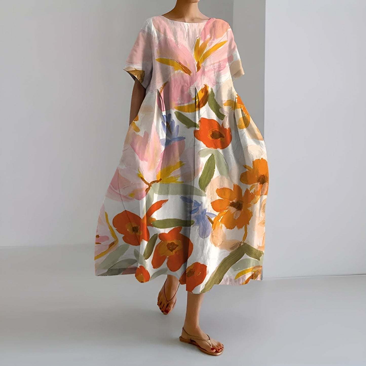 Ivy™ | Floral Dress | Orange / S | Toronty Ottawa